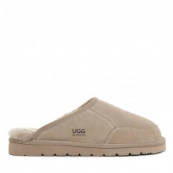 UGG Benj Scuff Pantoufles à enfiler,Chaussures en peluche -Taupe