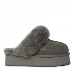 UGG Ultimate Platform Ladies Scuff,pantoufles à plateforme gris