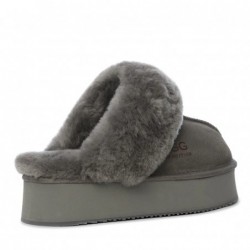 UGG Ultimate Platform Ladies Scuff,pantoufles à plateforme gris