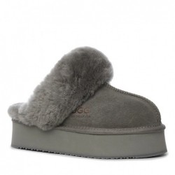 UGG Ultimate Platform Ladies Scuff,pantoufles à plateforme gris