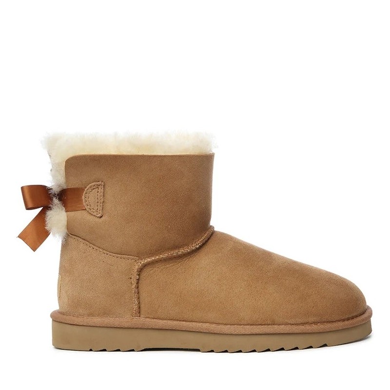 UGG Premium Mini Bow Bottes -Marron