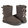 UGG Bottes courtes à double nœud arrière —Gris