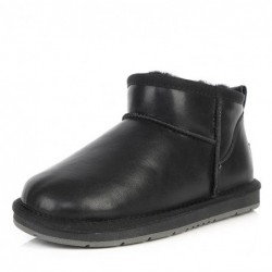 Bottes Ugg Mini Slant en cuir nappa -Noir