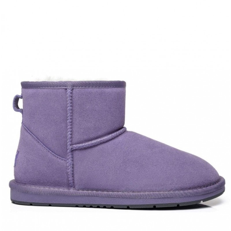 UGG Mini-bottines en daim de qualité supérieure —Violet