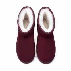 UGG Mini-bottines en daim de qualité supérieure —Bordeaux