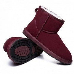 UGG Mini-bottines en daim de qualité supérieure —Bordeaux