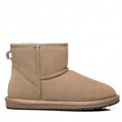 UGG Mini-bottines en daim de qualité supérieure —marron kaki