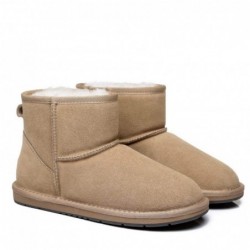 UGG Mini-bottines en daim de qualité supérieure —marron kaki