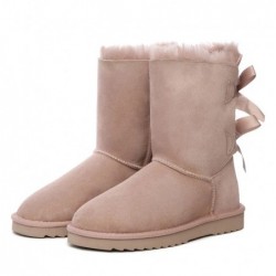 UGG Premium bottes courtes à nœud -Rose