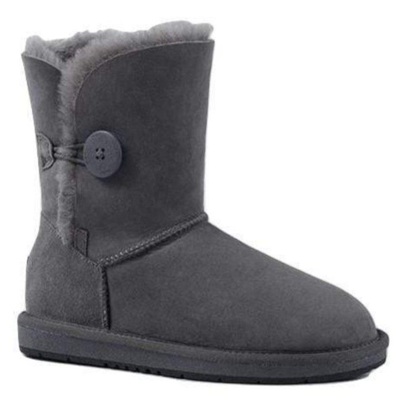 UGG Premium Bottes courtes  à 1 bouton -Gris