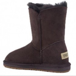 UGG Premium Bottes courtes  à 1 bouton -Chocolat