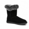 UGG Premium Foxy bottes mi-mollet en fourrure de lapin—Noir