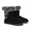 UGG Premium Foxy bottes mi-mollet en fourrure de lapin—Noir