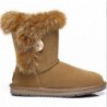 UGG Premium Foxy bottes mi-mollet en fourrure de lapin—Châtaigne