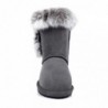 UGG Premium Foxy bottes mi-mollet en fourrure de lapin—Gris