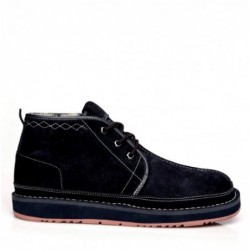 UGG Bottines à lacets décontractées pour hommes -Noir