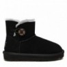 Ugg Nolan Mini-bouton pour enfants bottes -noir