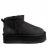 UGG Ultra Mini Classic Supreme Plateforme,Noir