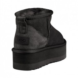 UGG Ultra Mini Classic Supreme Plateforme,Noir