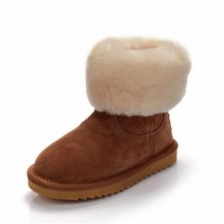 UGG Tish Bottes zippées en velours pour enfants -Brun