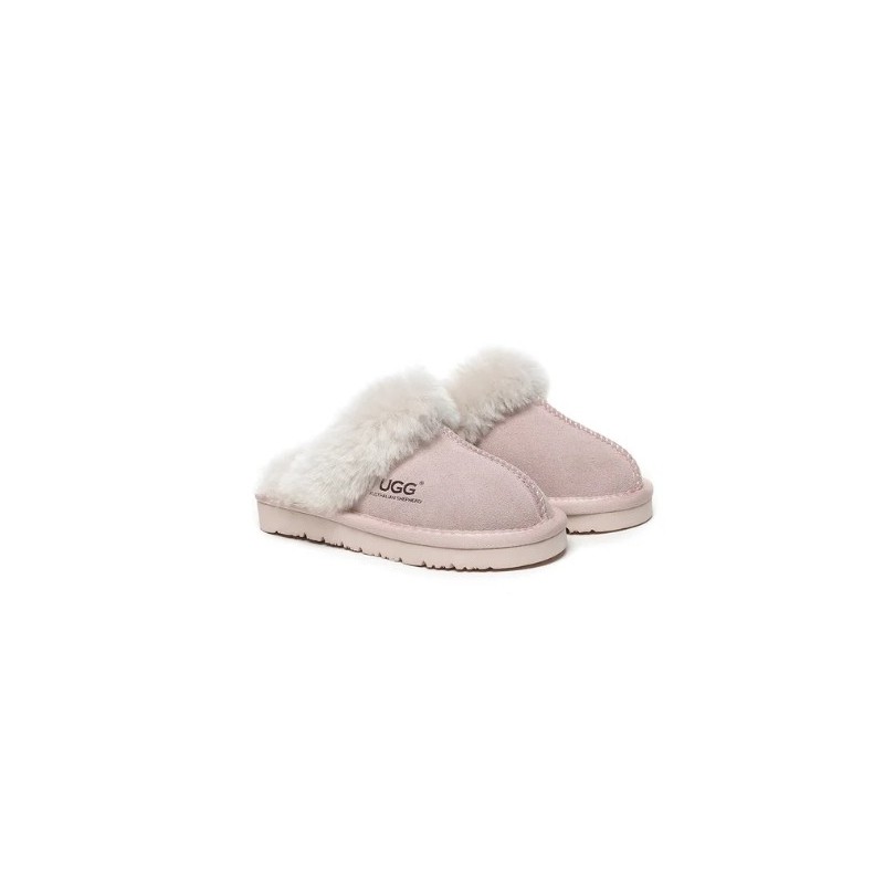 UGG chaussons enfant en laine de mouton givré ,Rose