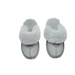 UGG Chaussons pour enfants en laine de mouton Shirley Argent