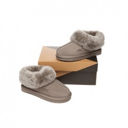 UGG Chaussons  pour enfants en peau de mouton et laine Marron