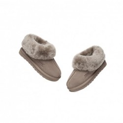 UGG Chaussons  pour enfants en peau de mouton et laine Marron