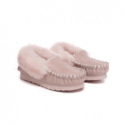 UGG Kids Popo Mokassin aus Schaffell und Wolle Rose