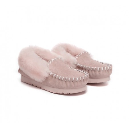 UGG Kids Popo Mokassin aus Schaffell und Wolle Rose