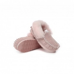 UGG Kids Popo Mokassin aus Schaffell und Wolle Rose