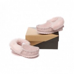 UGG Kids Popo Mokassin aus Schaffell und Wolle Rose