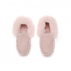 UGG Kids Popo Mokassin aus Schaffell und Wolle Rose